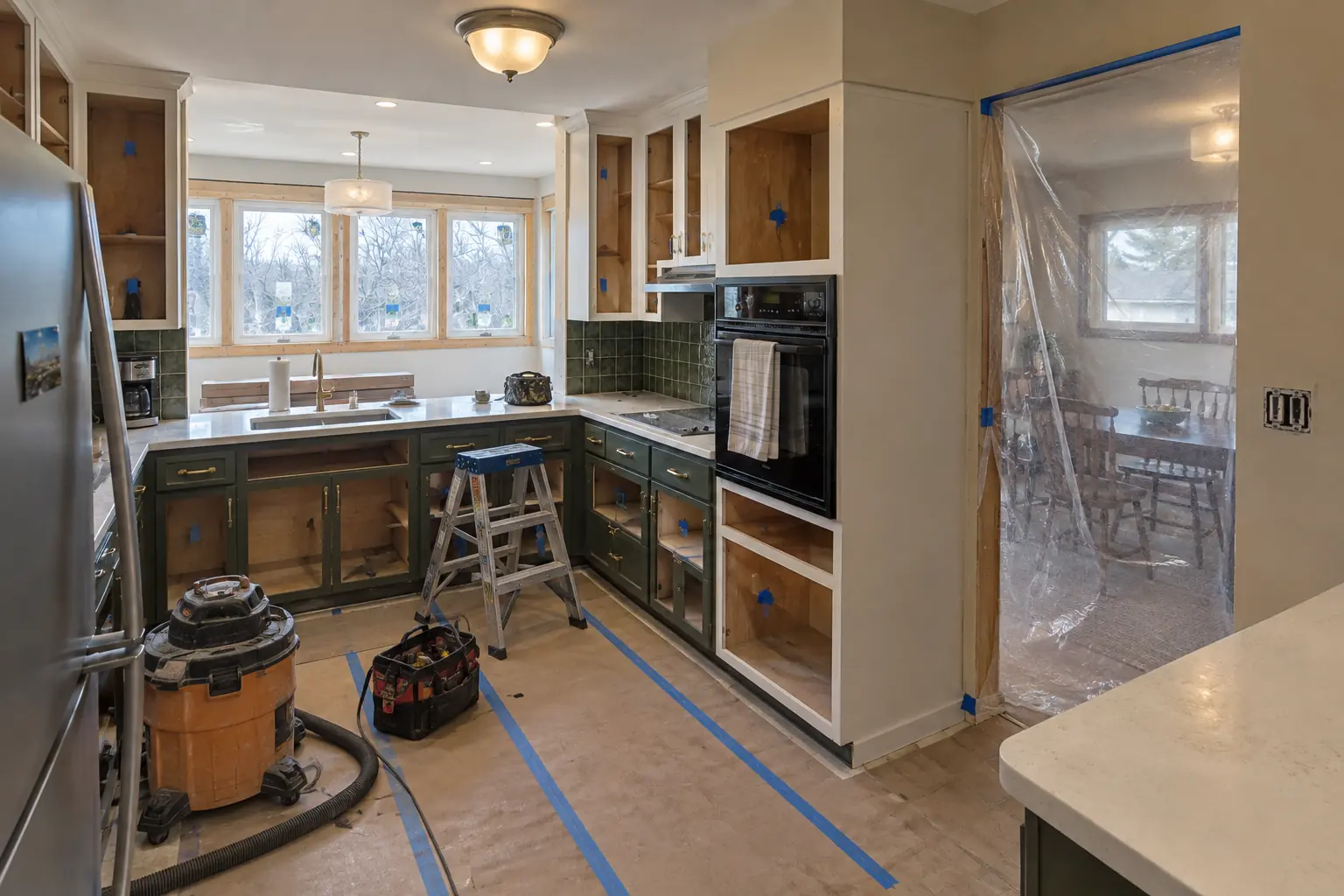 Kitchen Additions in a postwar ranch / cape cod / bi-level — in progress