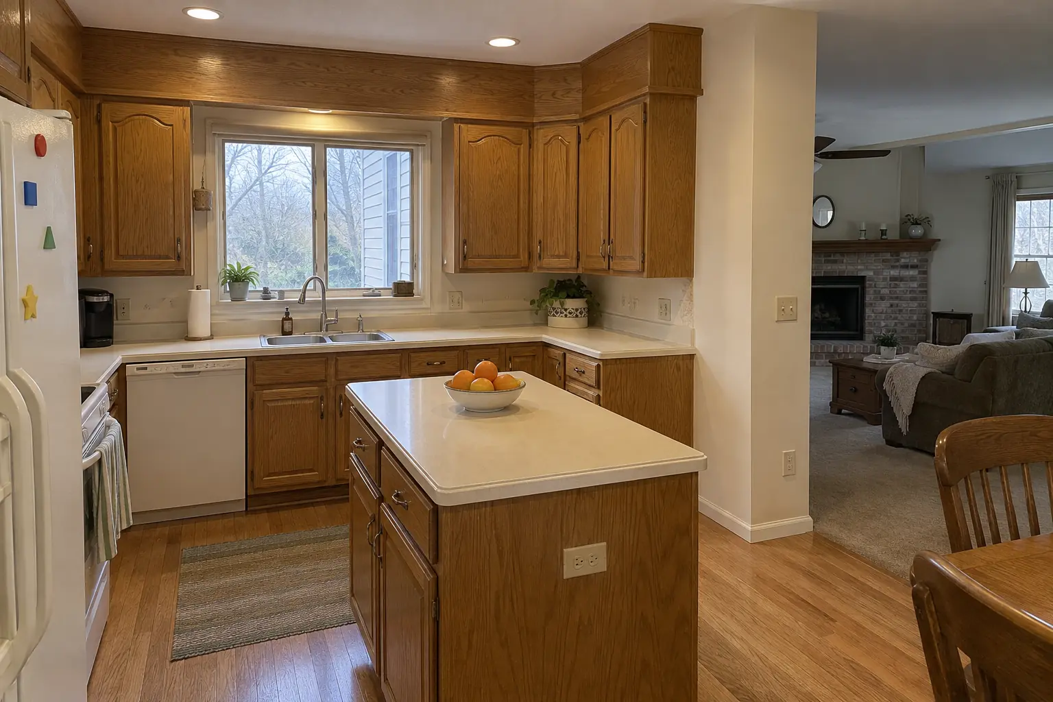Kitchen Additions project in Lisle, before