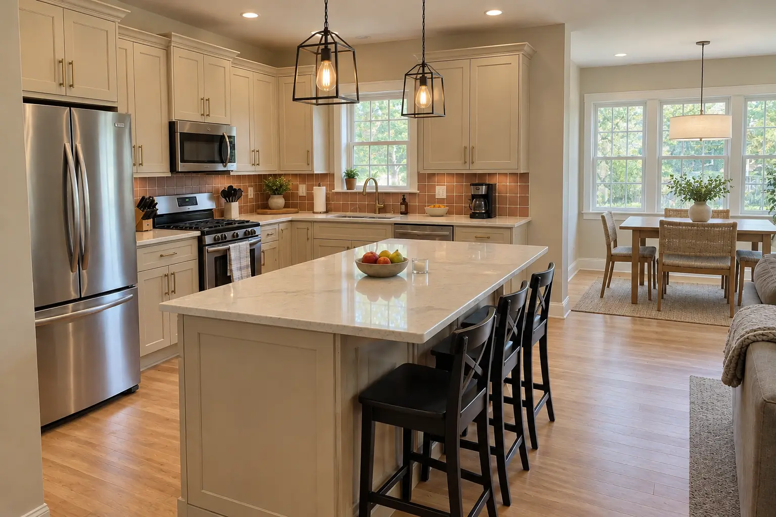 Kitchen Additions in a 2000s new construction — after