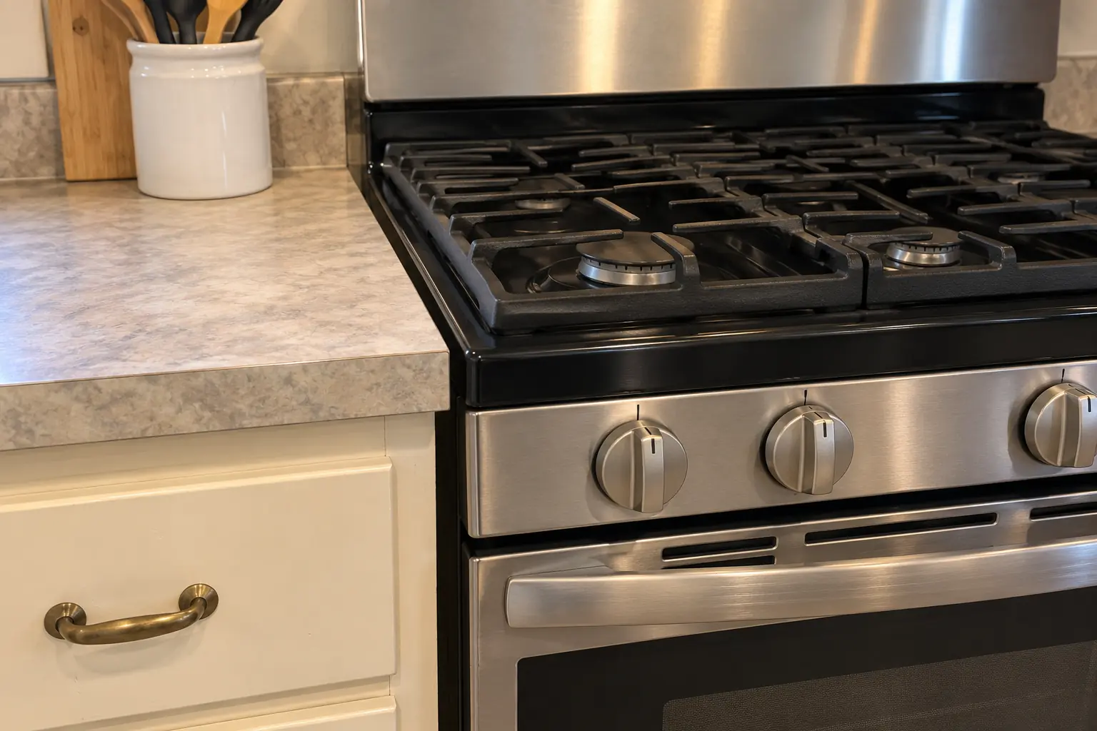 Kitchen Appliance Installation in a prewar house — detail
