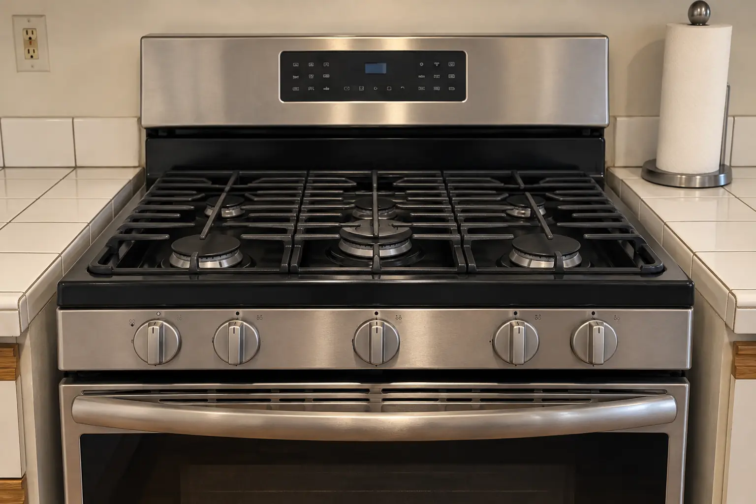 Kitchen Appliance Installation in a 1980s-1990s two-story colonial / tract house — detail