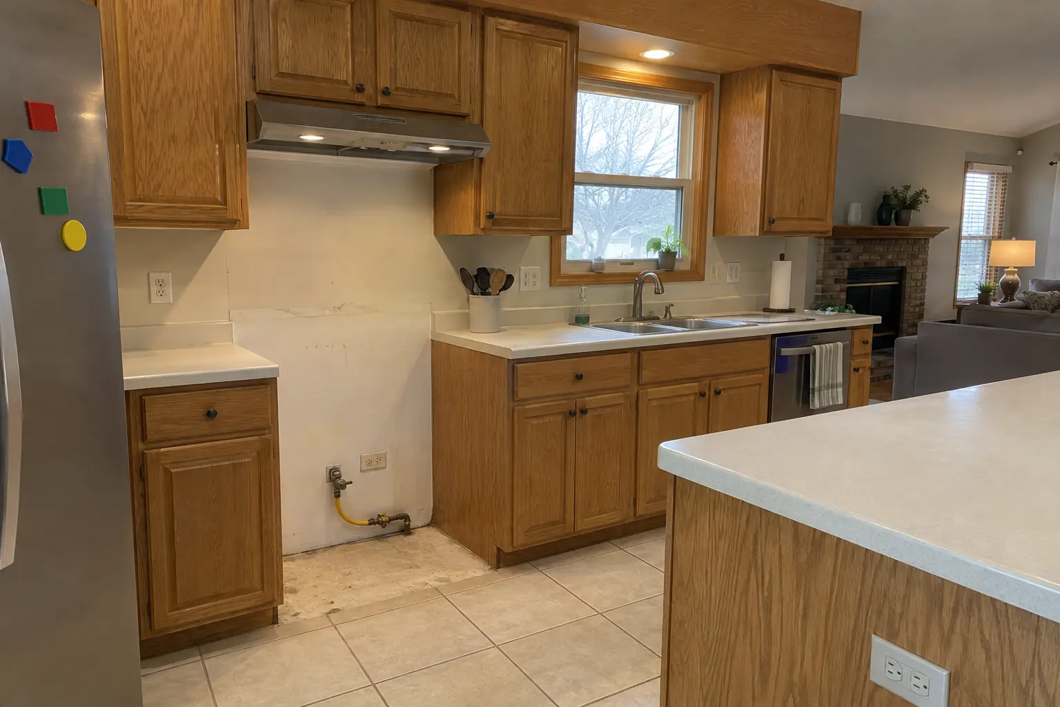 Kitchen Appliance Installation — before