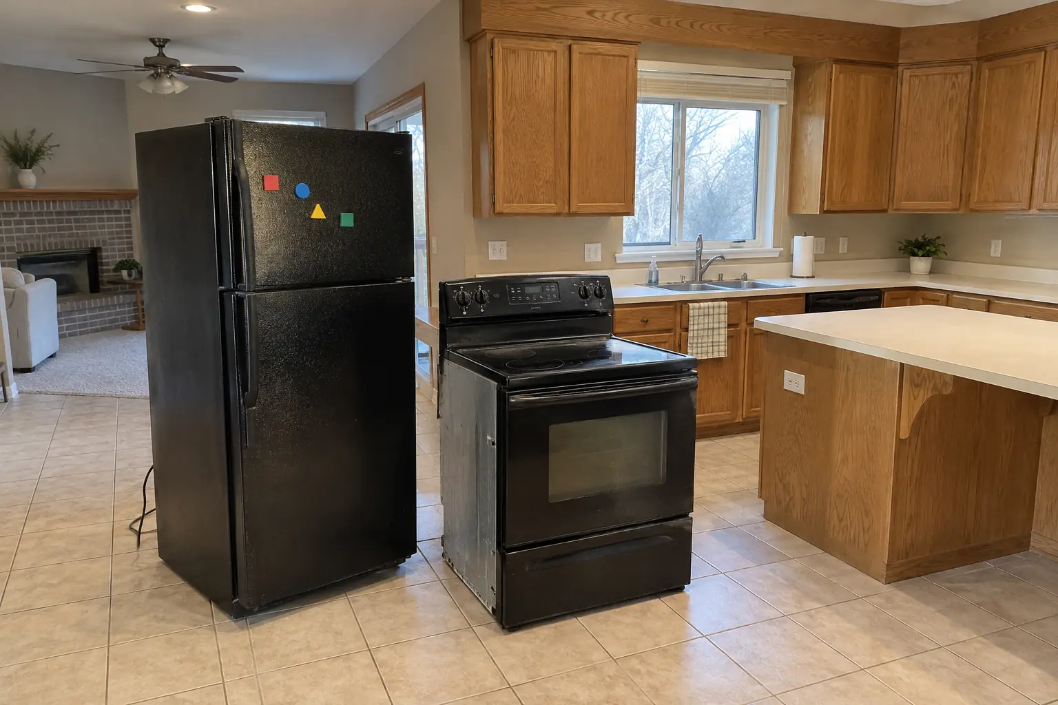 Kitchen Appliance Removal — before