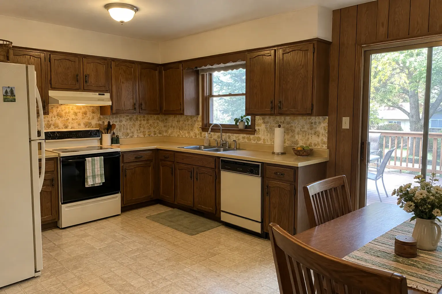 Kitchen Backsplash Installation — before