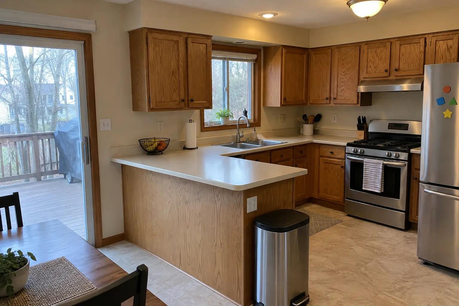 Kitchen Backsplash Installation — before