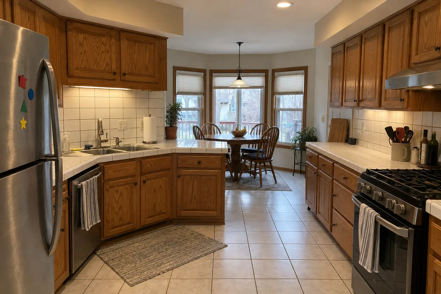 Kitchen Backsplash Installation — before