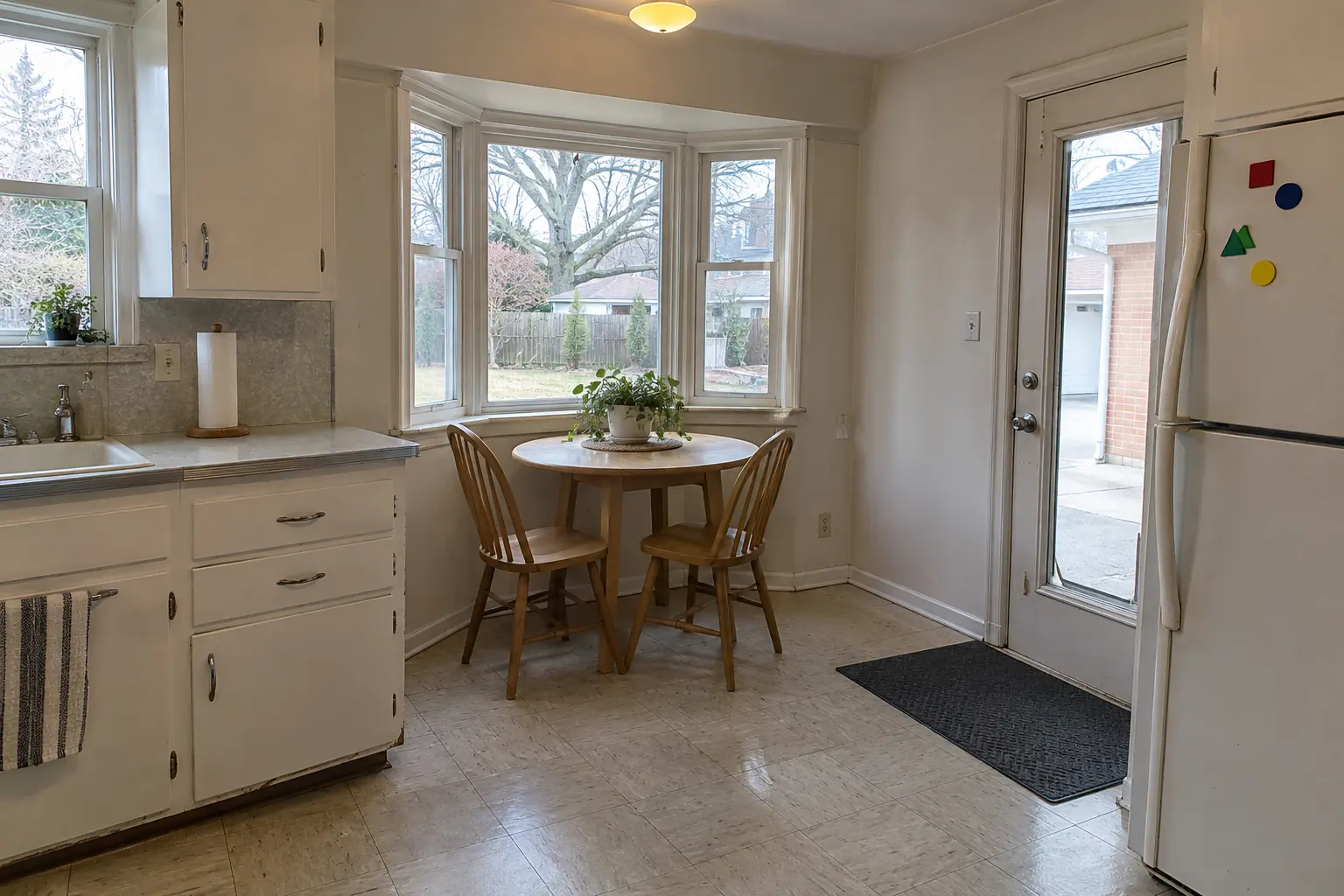 Built-In Breakfast Nook & Banquette — before