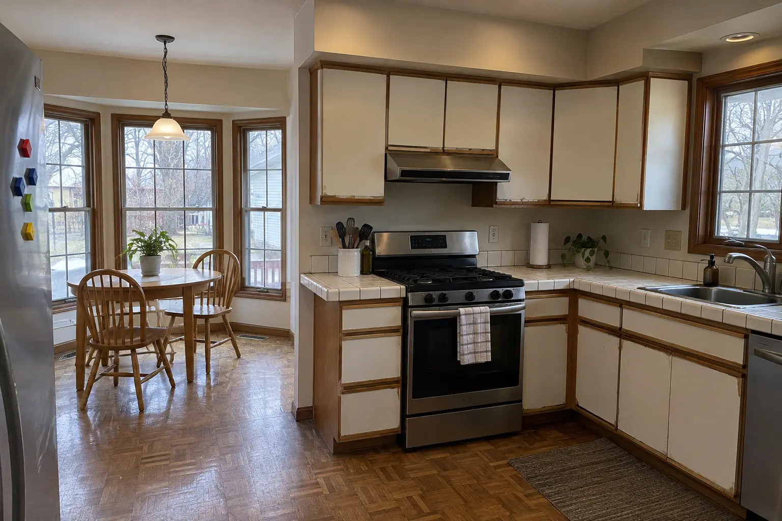 Built-In Breakfast Nook & Banquette — before