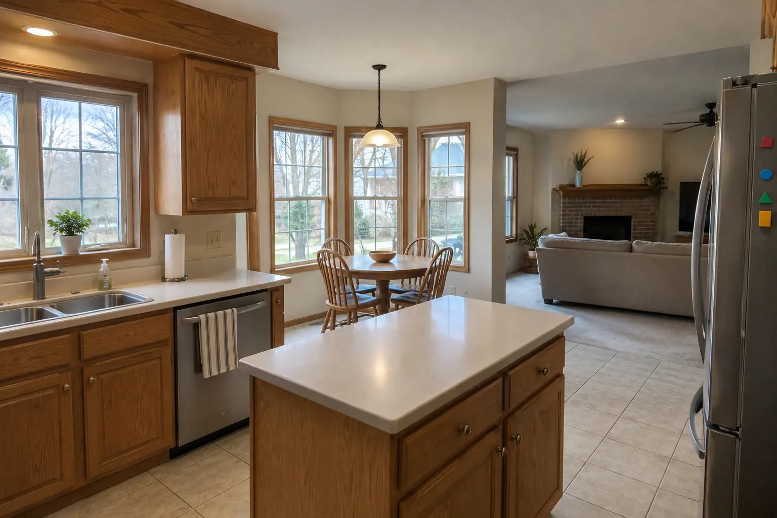 Built-In Breakfast Nook & Banquette — before