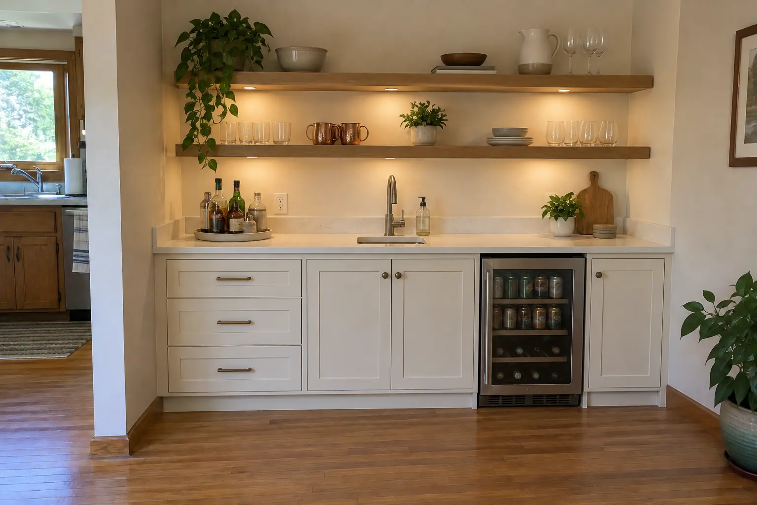 Home Bars & Coffee Stations project in Northbrook, after
