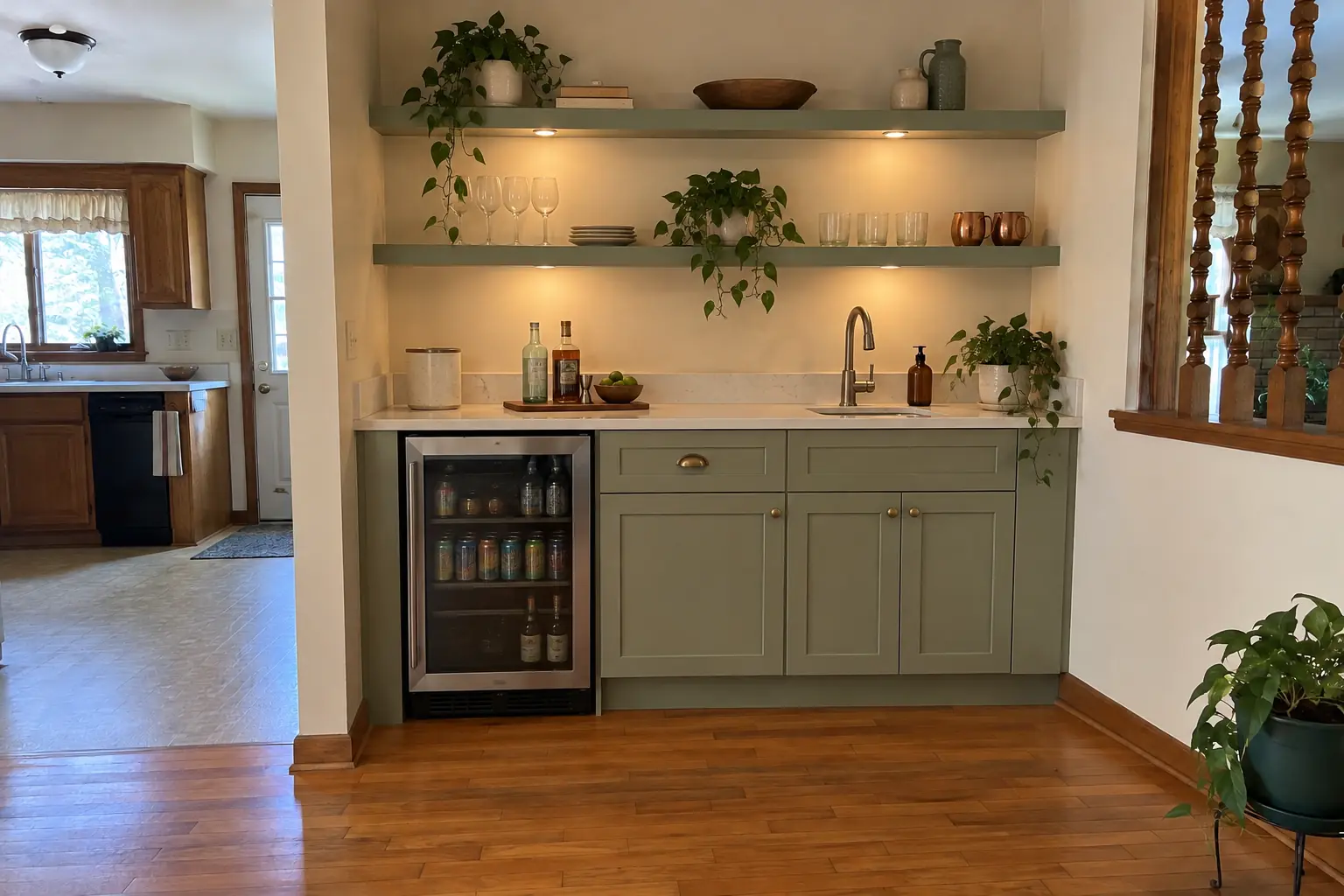 Home Bars & Coffee Stations project in Roselle, after