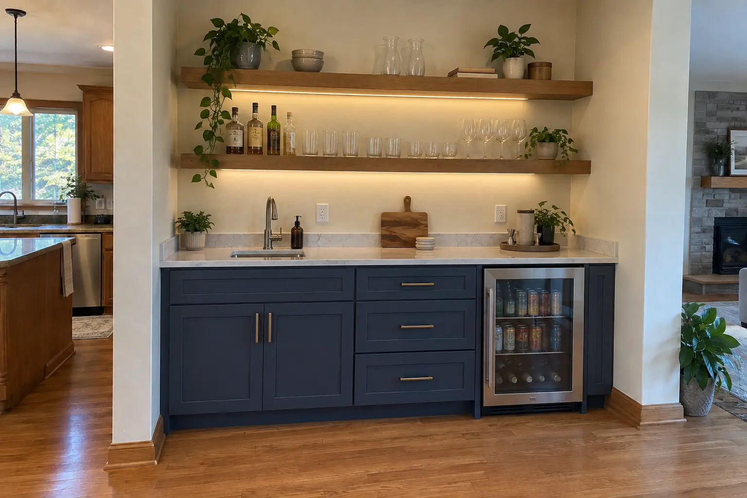 Home Bars & Coffee Stations project in Carol Stream, after