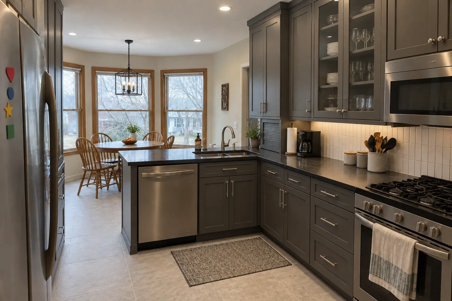 Custom Kitchen Cabinets project near Wheaton, after