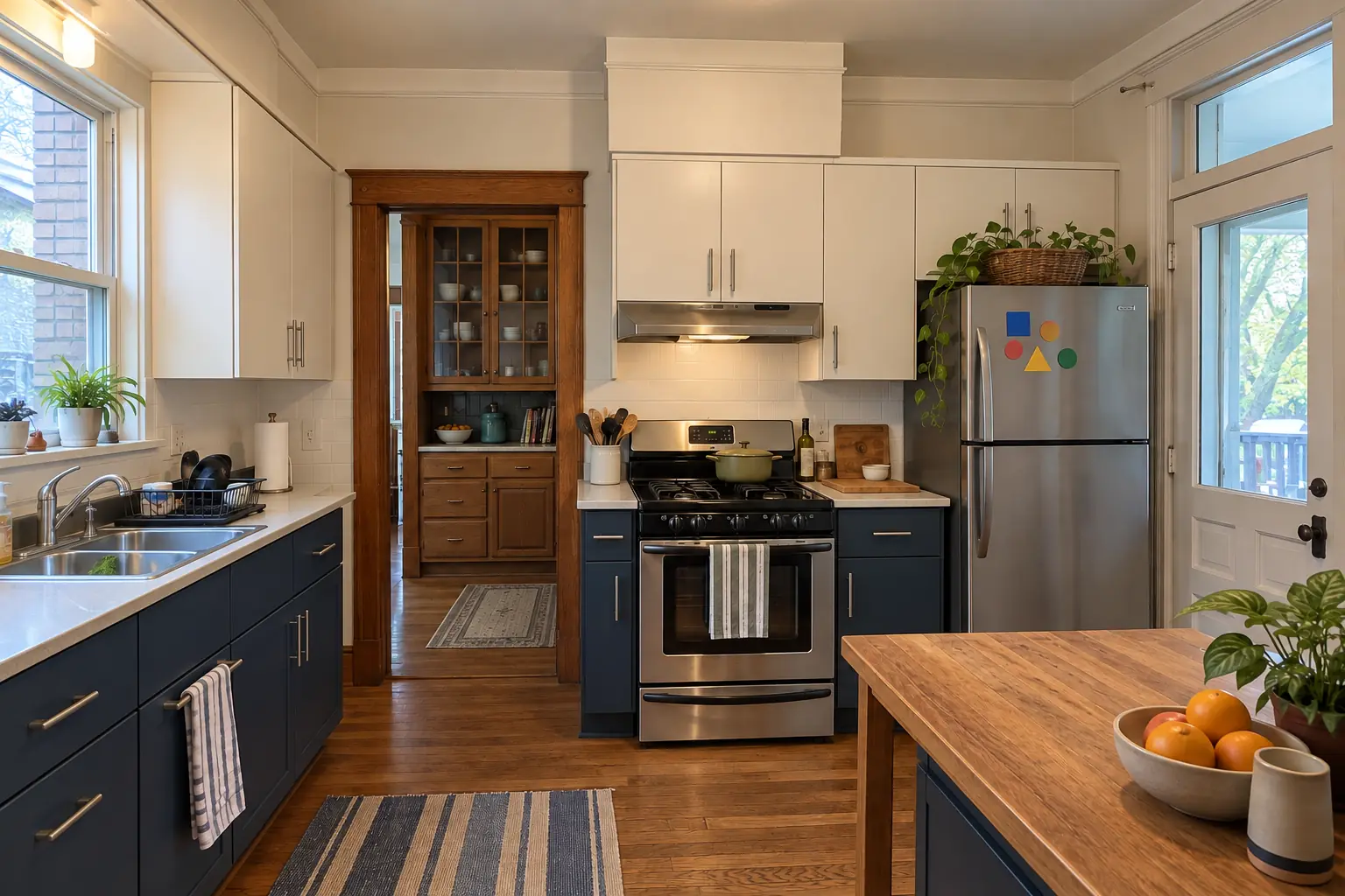 Cabinet Door & Drawer Front Replacement in a prewar house — after