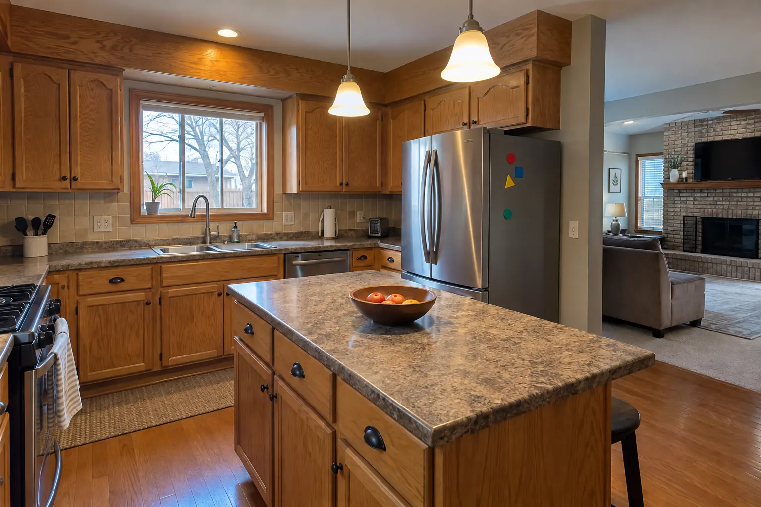 Cabinet Door & Drawer Front Replacement project in Itasca, before