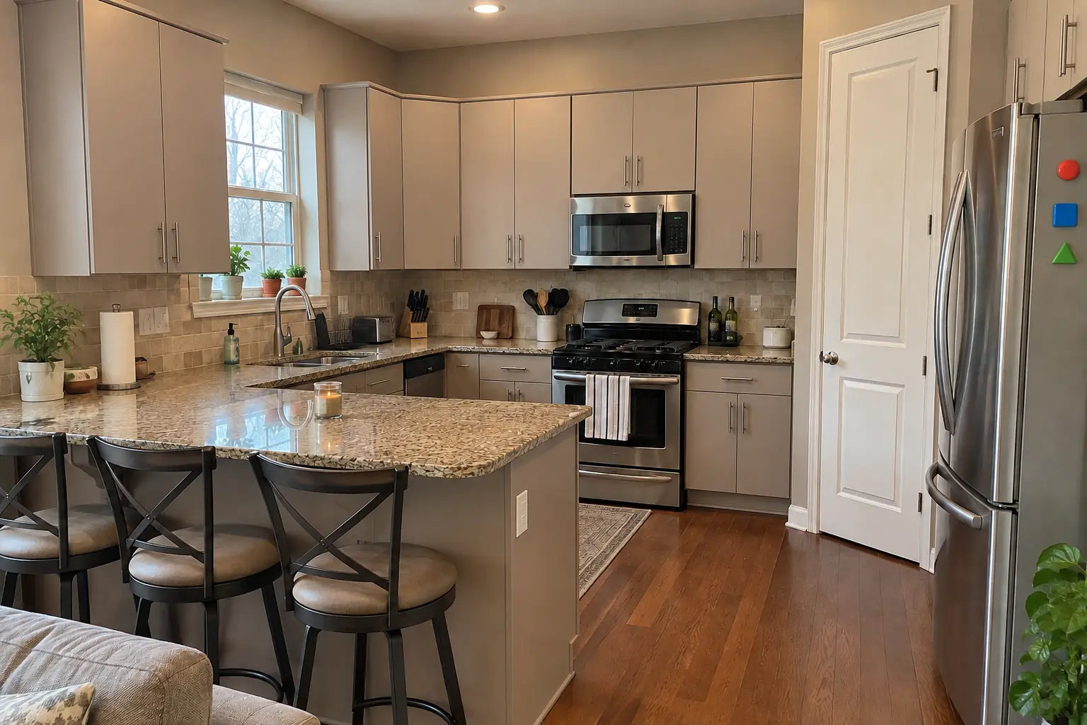 Cabinet Door & Drawer Front Replacement project near Plainfield, after