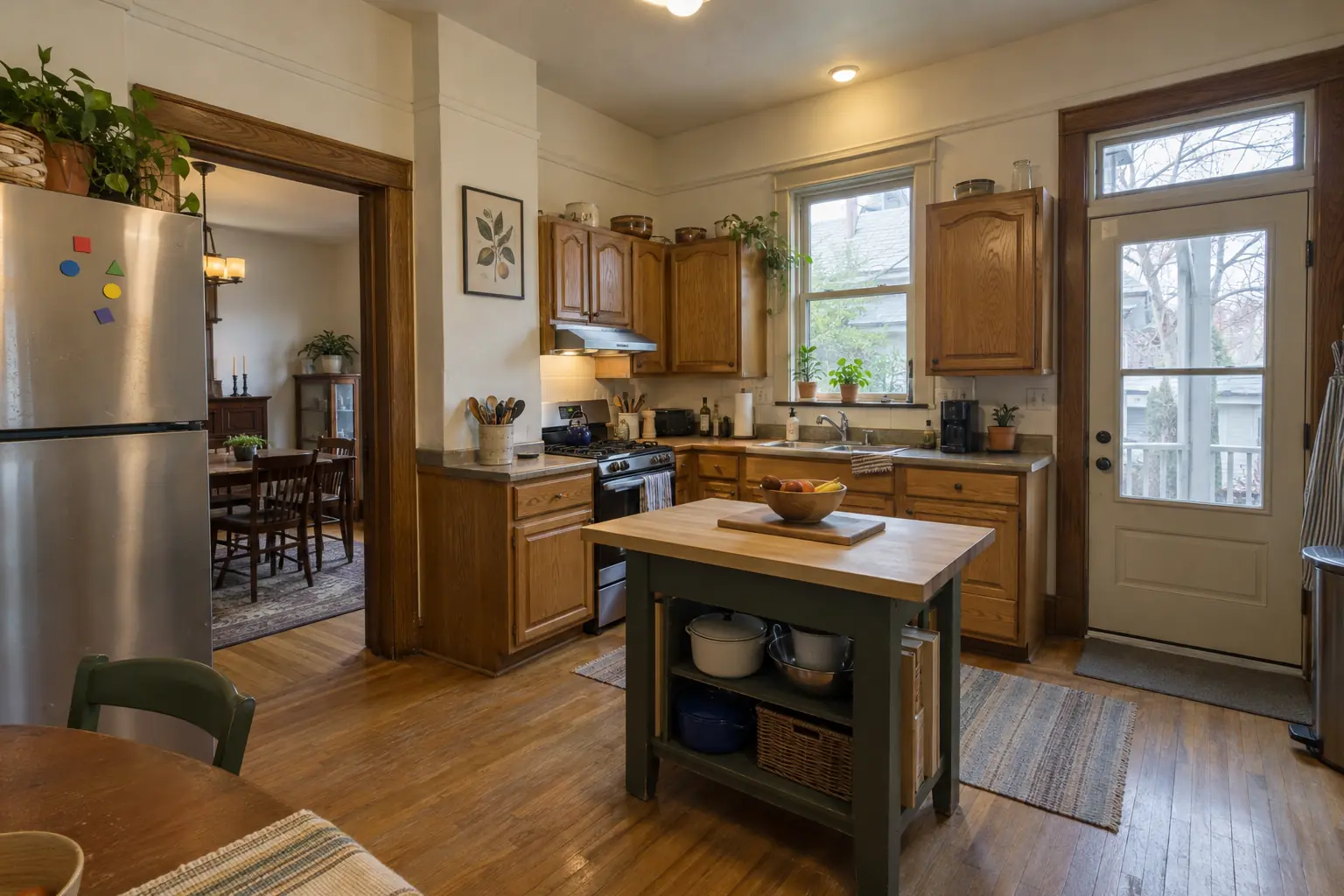 Kitchen Cabinet Services in a prewar house — before