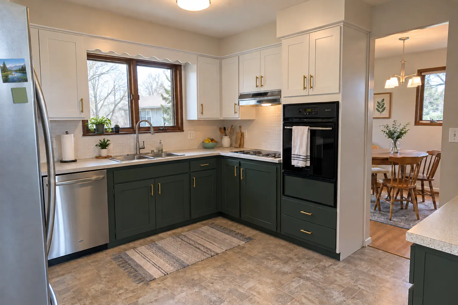 Kitchen Cabinet Services in a postwar ranch / cape cod / bi-level — after