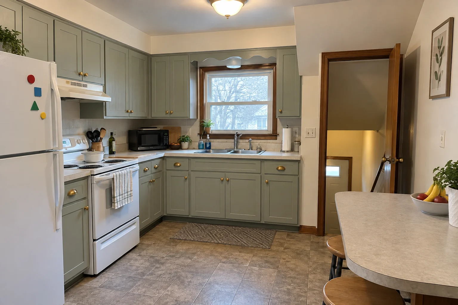 Kitchen Cabinet Services in a postwar ranch / cape cod / bi-level — after