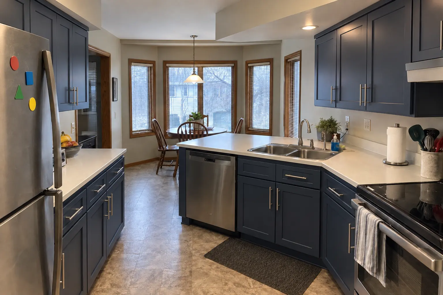 Kitchen Cabinet Services project in Carol Stream, after