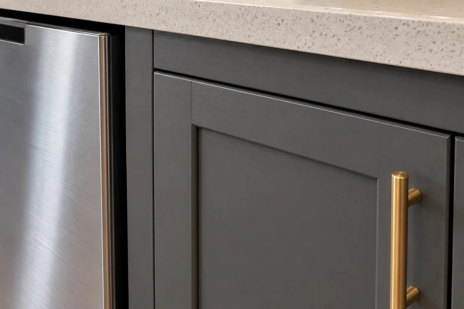 Kitchen Cabinet Services in a 1980s-1990s two-story colonial / tract house — detail