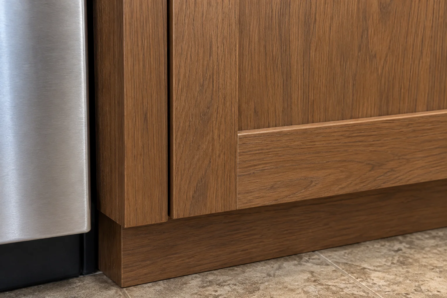 Kitchen Cabinet Services in a 1980s-1990s two-story colonial / tract house — detail