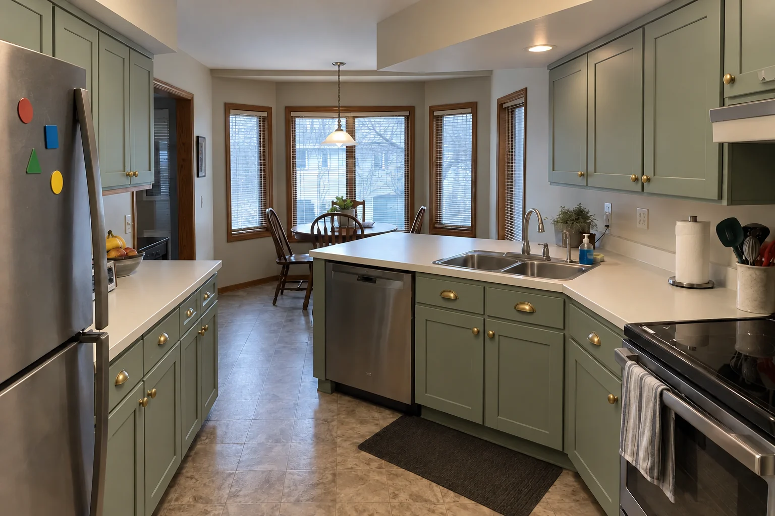 Kitchen Cabinet Services project in West Chicago, after