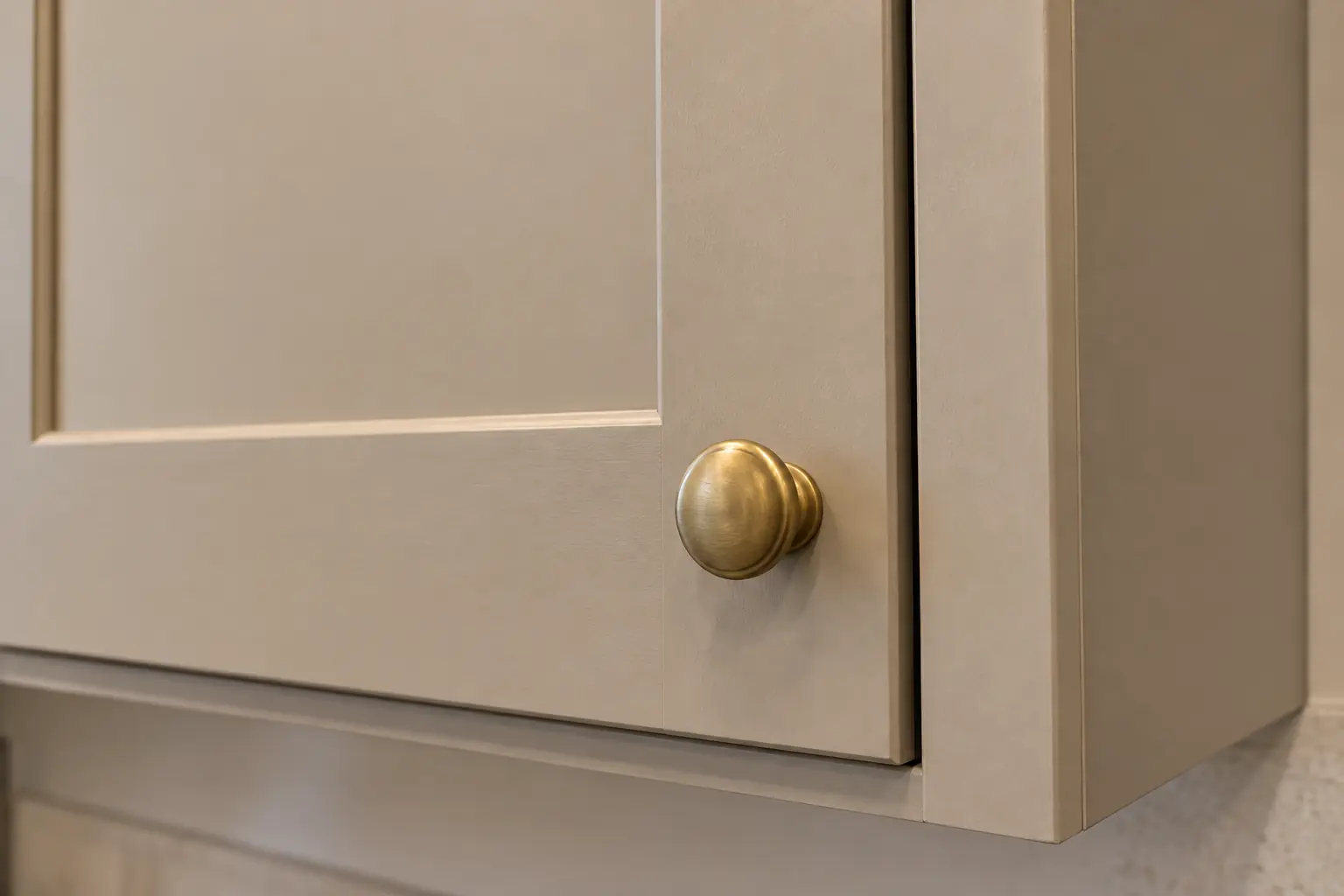 Kitchen Cabinet Services in a 1980s-1990s two-story colonial / tract house — detail
