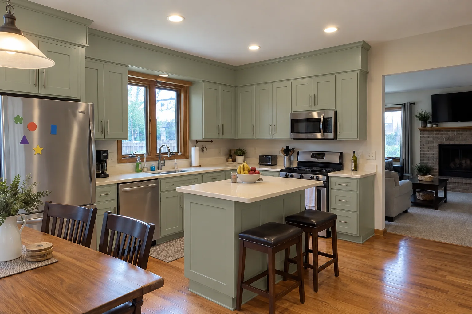 Kitchen Cabinet Services project in Woodridge, after