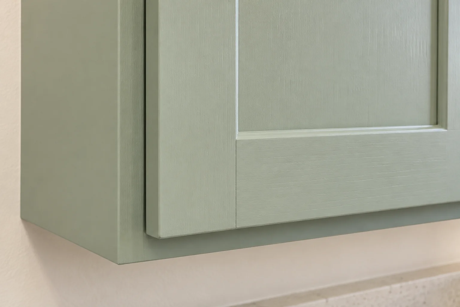 Kitchen Cabinet Services in a 1980s-1990s two-story colonial / tract house — detail