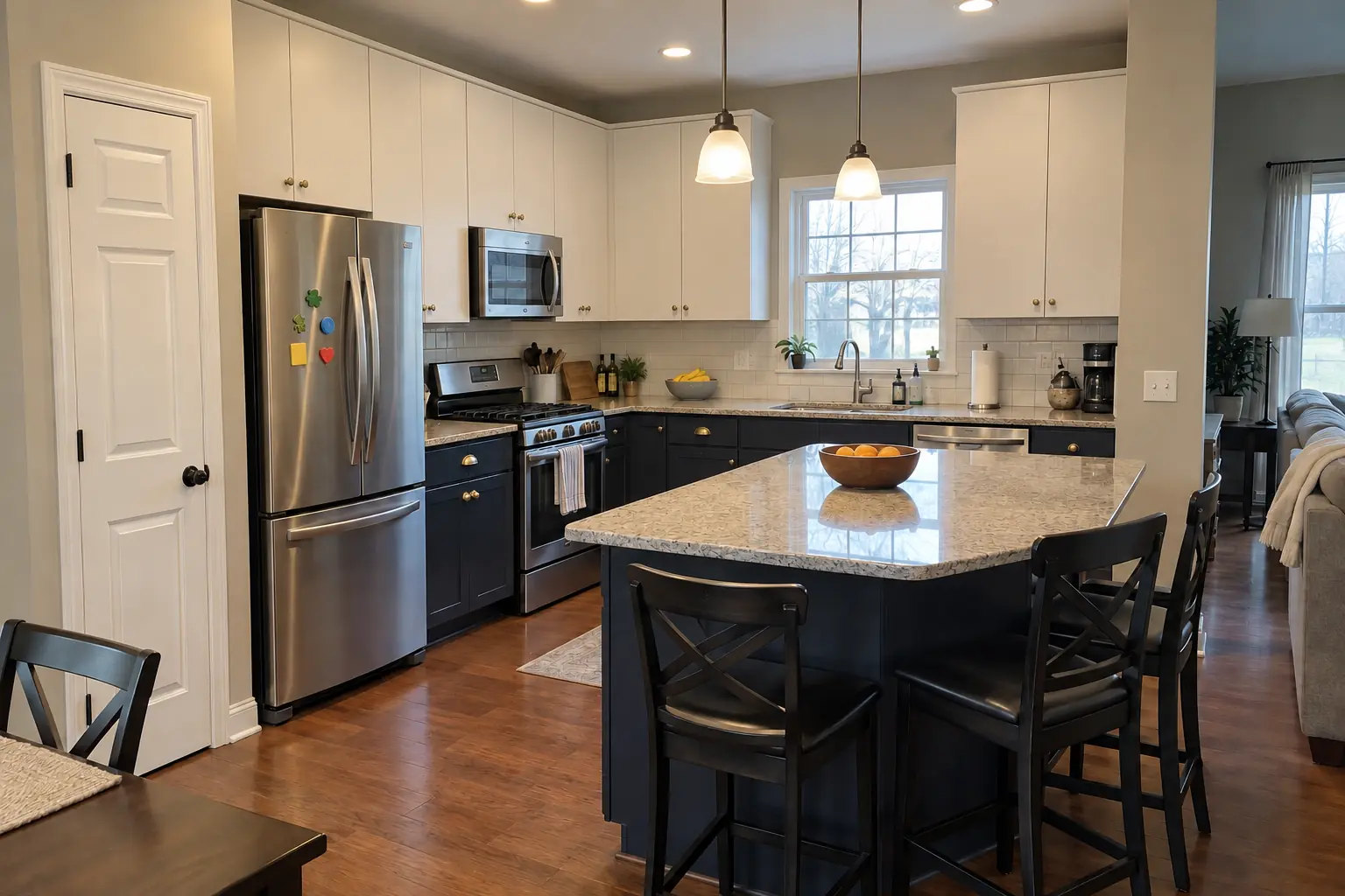 Kitchen Cabinet Services in a 2000s new construction — after