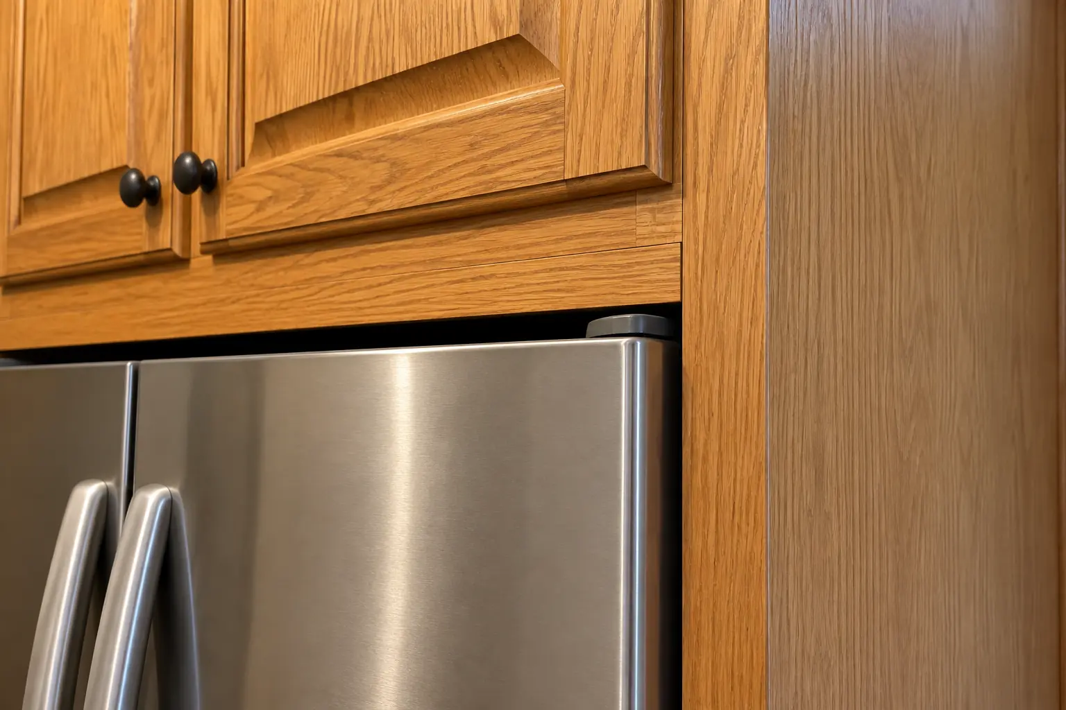 Kitchen Cabinet Modification in a prewar house — detail