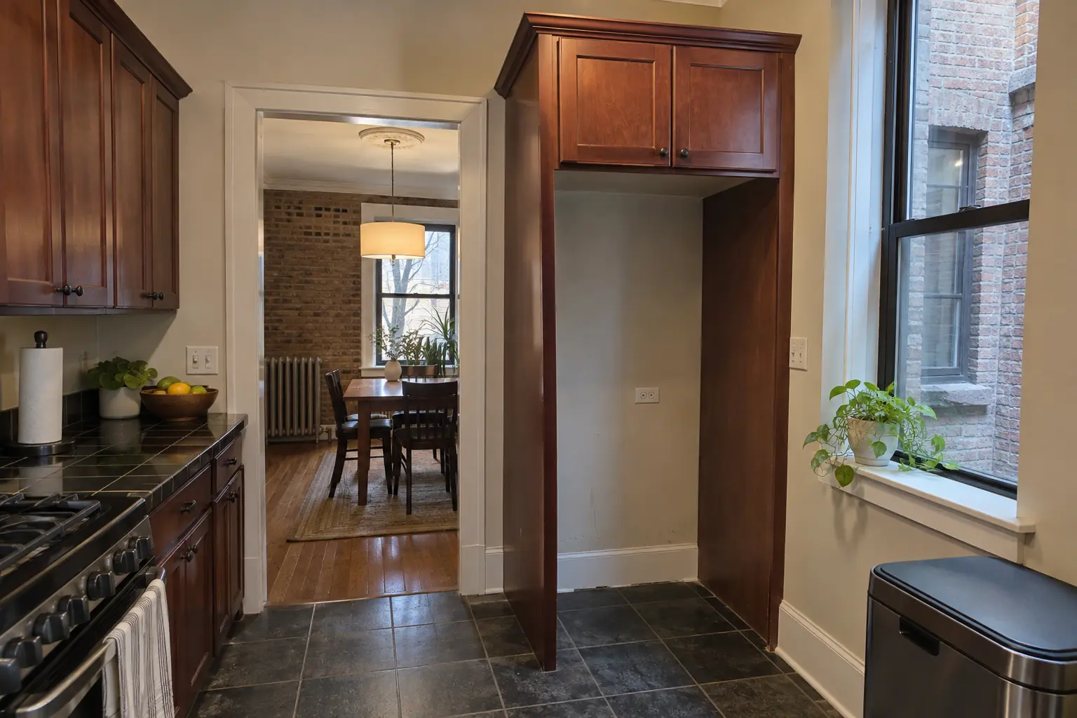 Kitchen Cabinet Modification in a prewar vintage condo — before