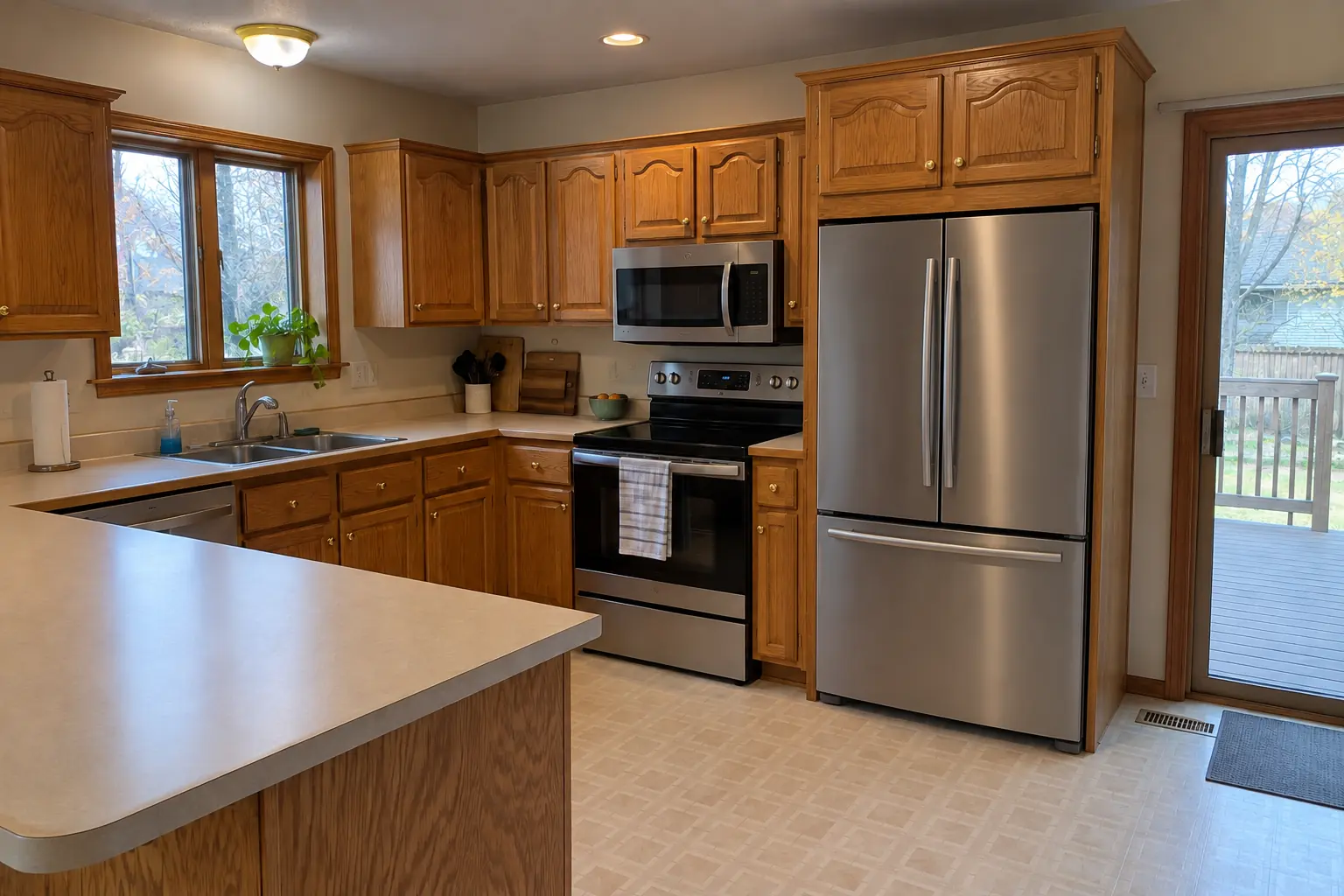 Kitchen Cabinet Modification — after
