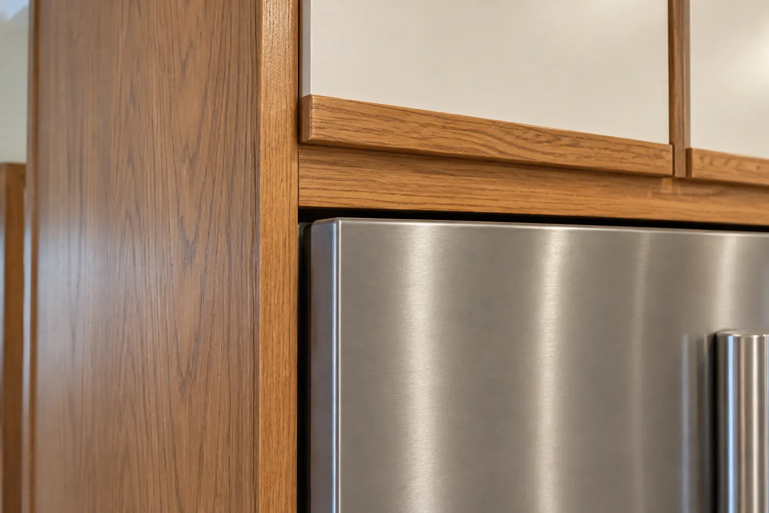 Kitchen Cabinet Modification in a 1980s-1990s two-story colonial / tract house — detail