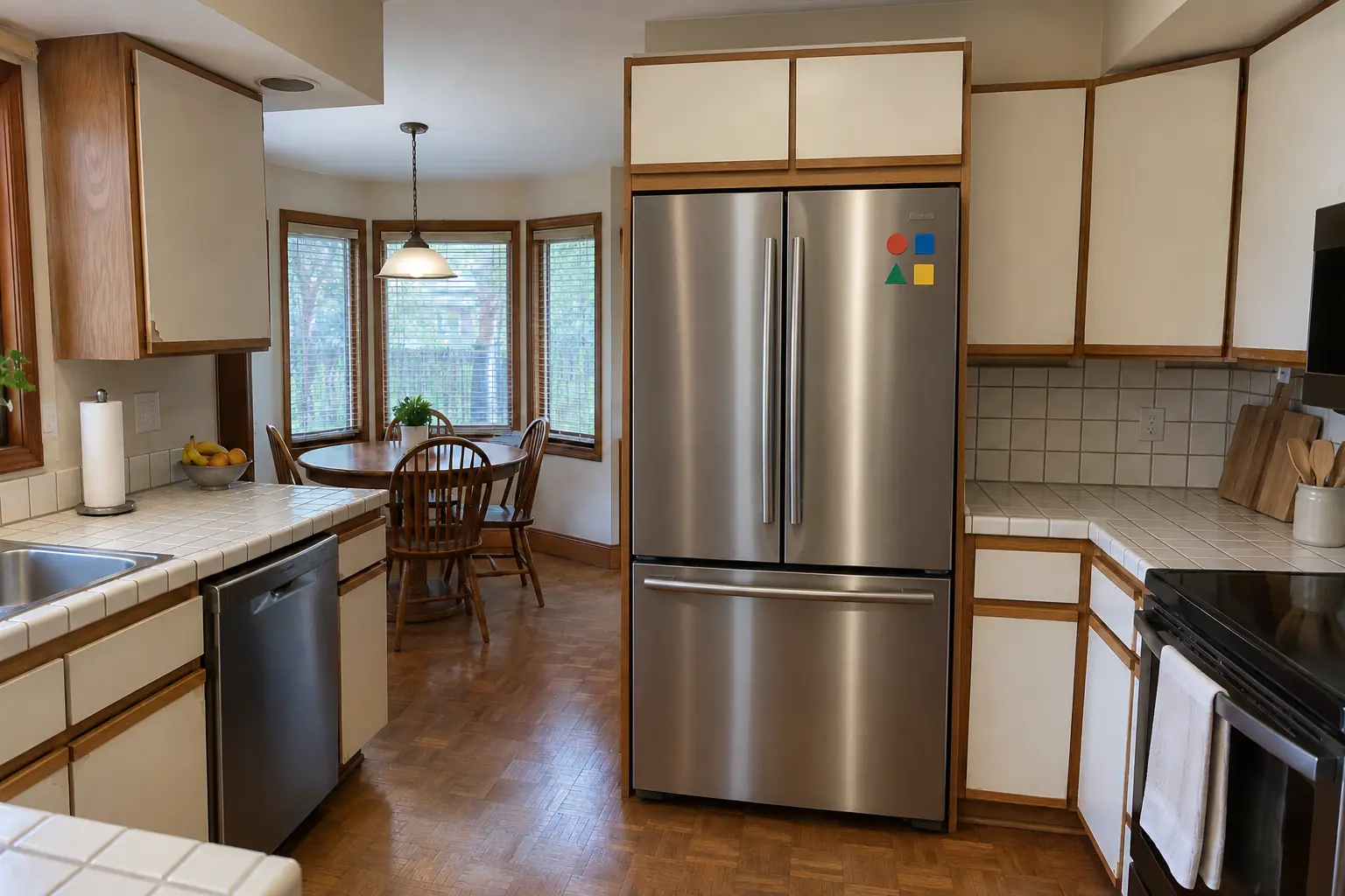 Kitchen Cabinet Modification — after