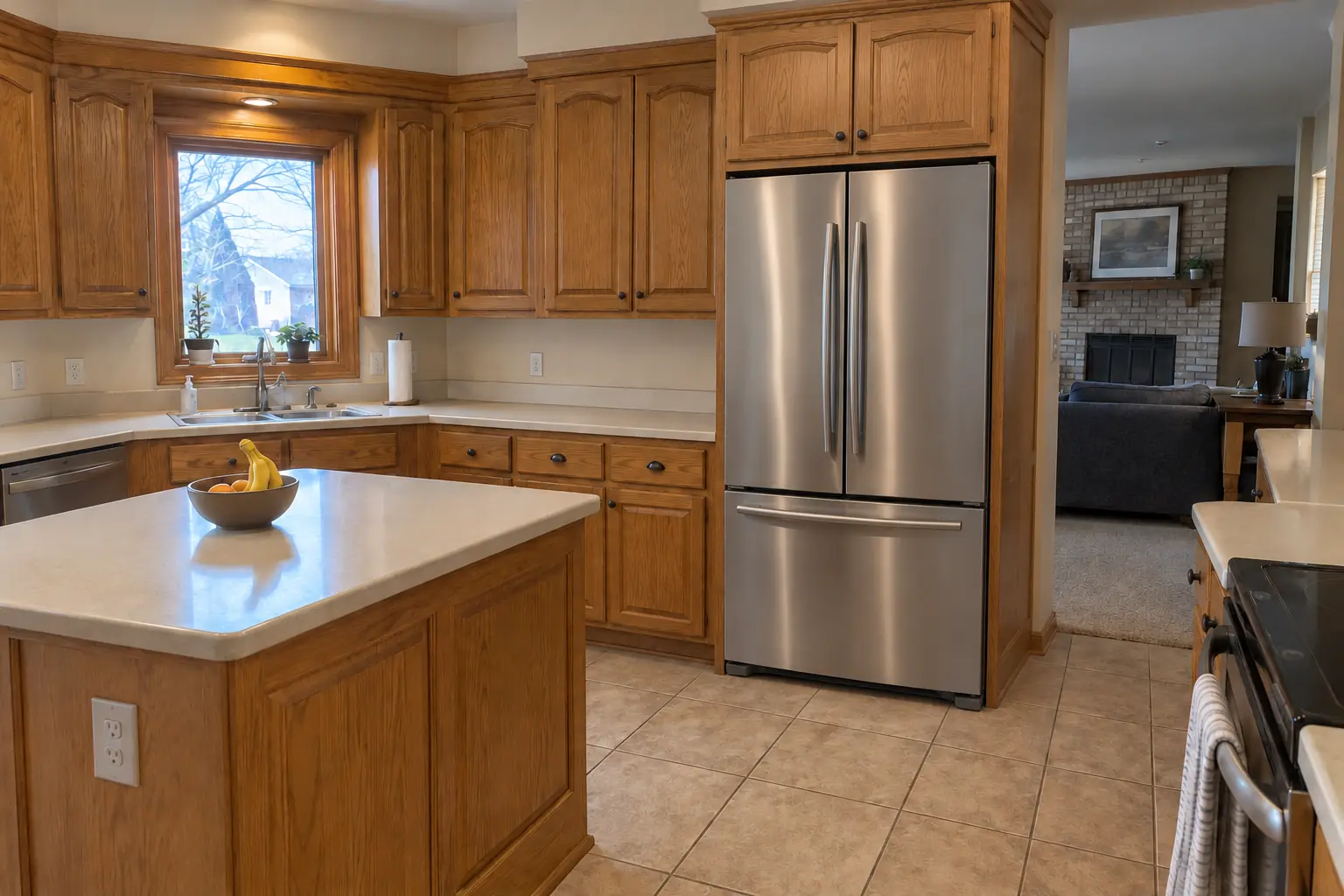 Kitchen Cabinet Modification — after