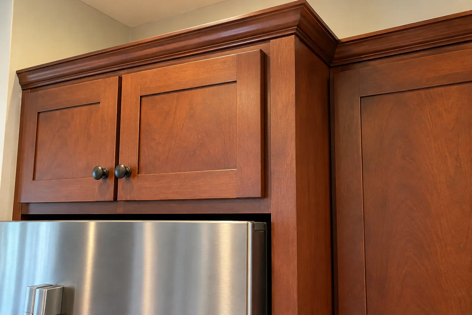 Kitchen Cabinet Modification in a 2000s new construction — detail