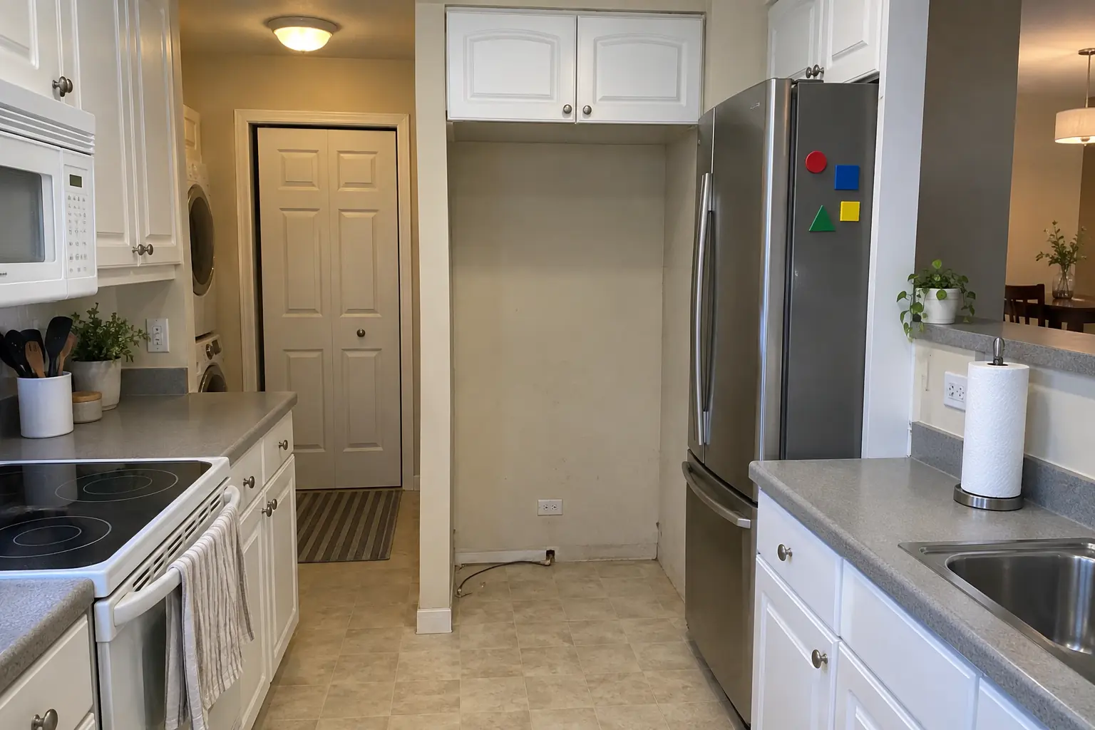 Kitchen Cabinet Modification in a suburban condo / townhome — before