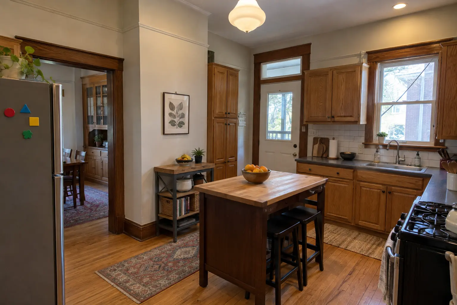Kitchen Cabinet Painting project near Berwyn, before