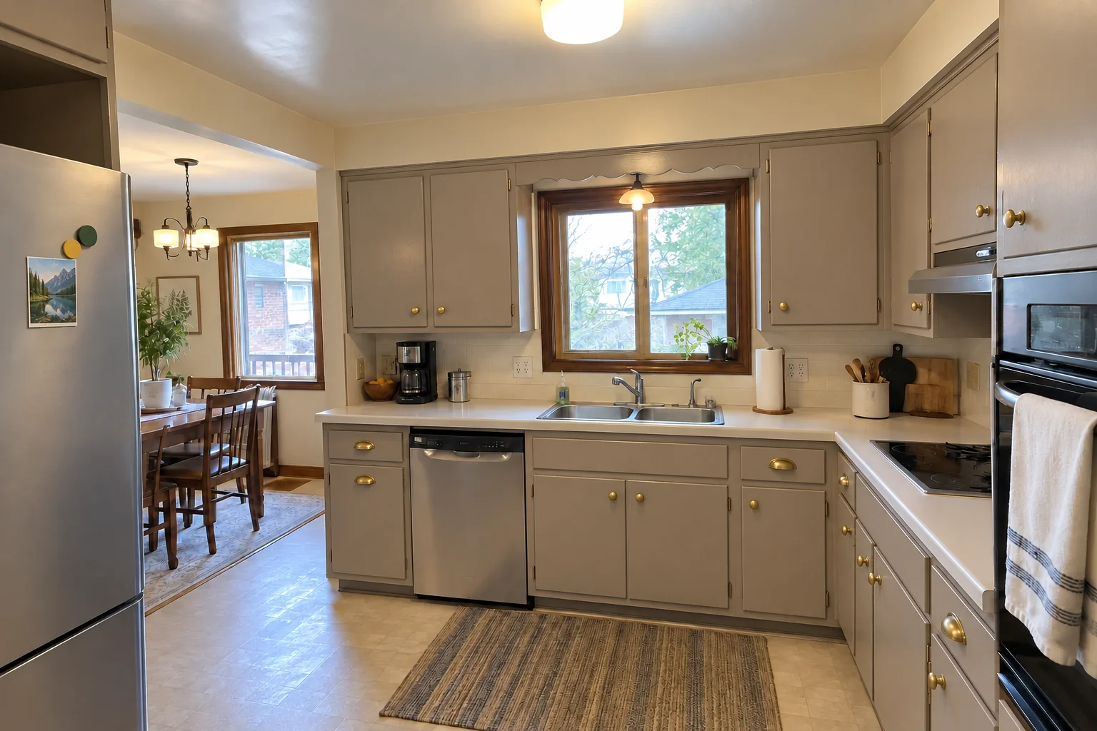 Kitchen Cabinet Painting — after