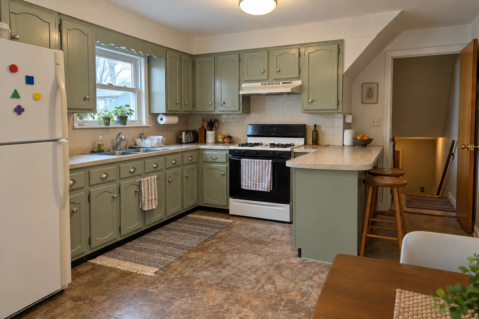 Kitchen Cabinet Painting — after