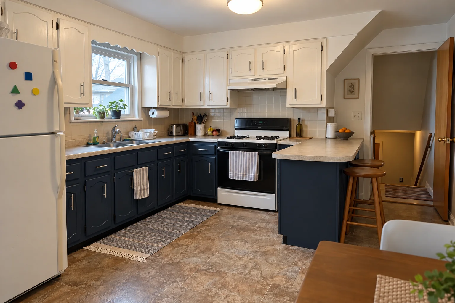 Kitchen Cabinet Painting — after