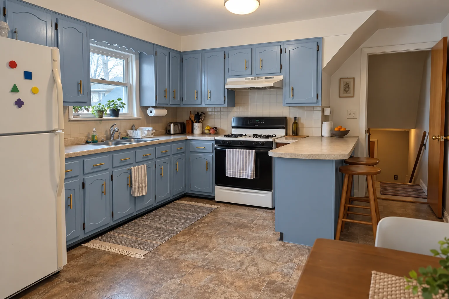 Kitchen Cabinet Painting — after