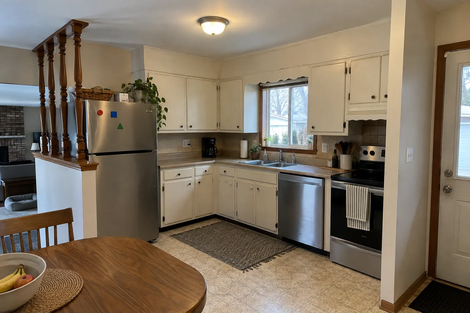 Kitchen Cabinet Painting project near Roselle, before
