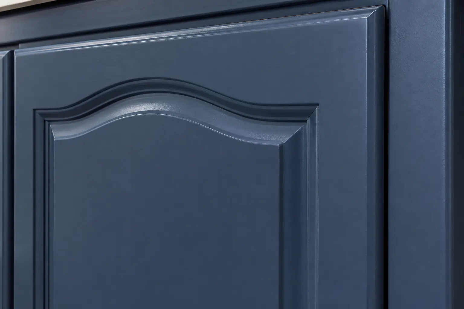 Kitchen Cabinet Painting in a 1980s-1990s two-story colonial / tract house — detail