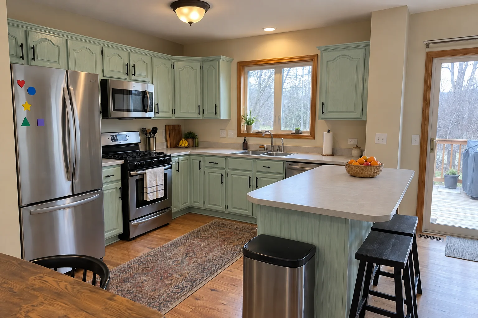 Kitchen Cabinet Painting — after