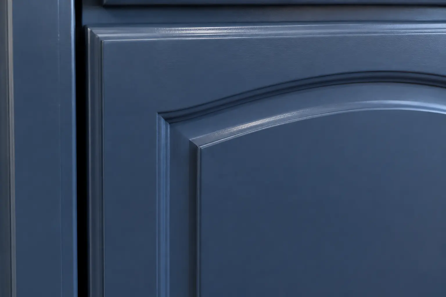 Kitchen Cabinet Painting in a 1980s-1990s two-story colonial / tract house — detail