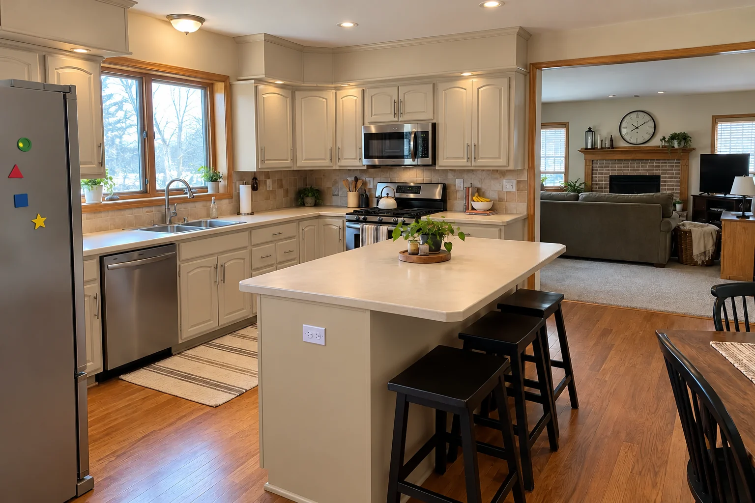 Kitchen Cabinet Painting — after