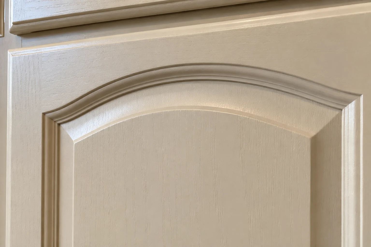 Kitchen Cabinet Painting in a 1980s-1990s two-story colonial / tract house — detail